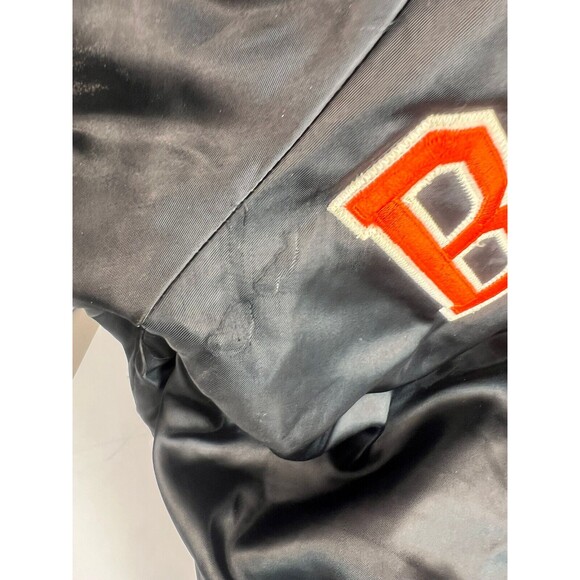 VTG Chalk Line Bomber Jacket Black Cincinnati Bengals Football-NFL Mens Large - Picture 10 of 16